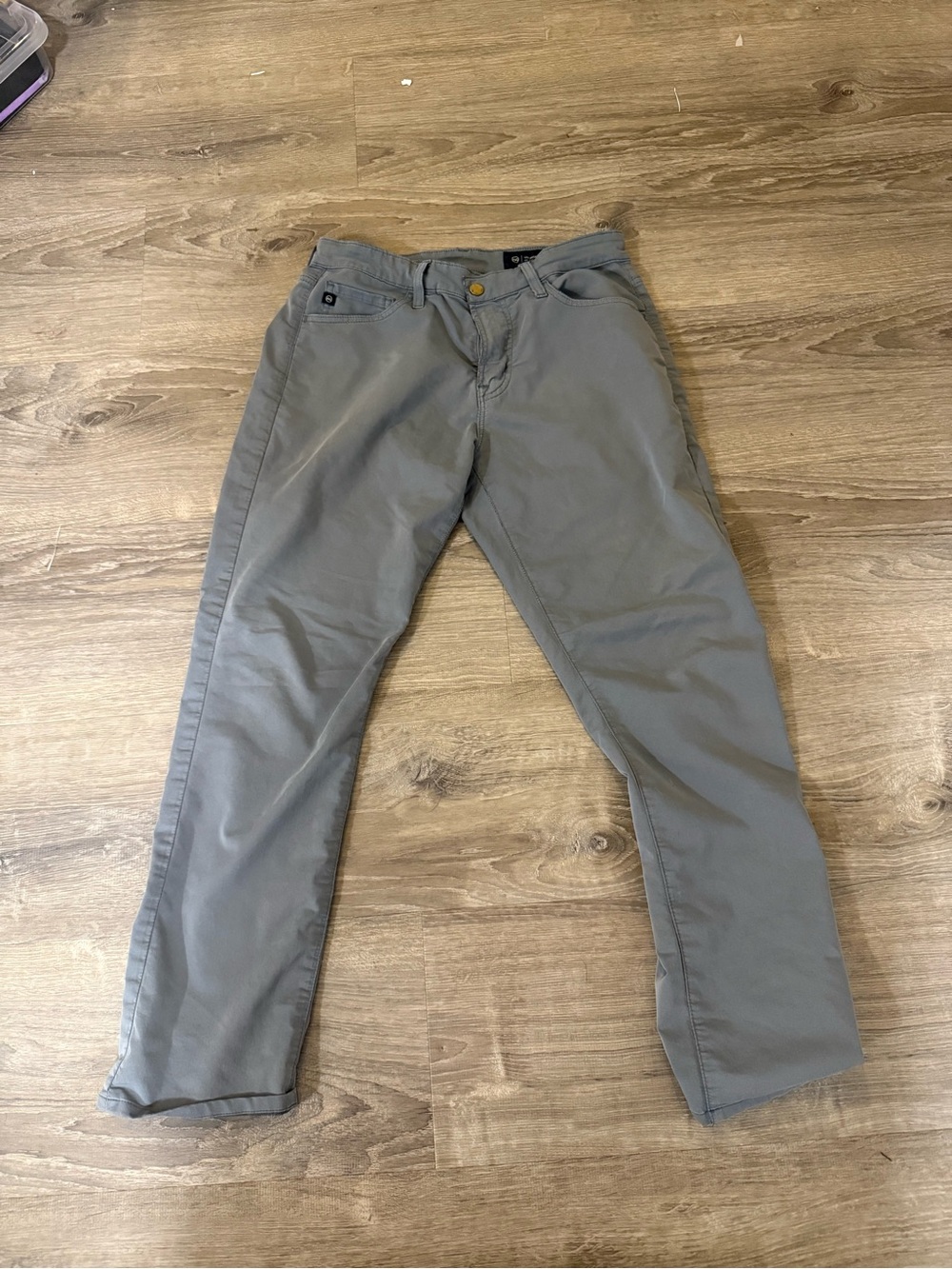 Ag Adriano Goldschmied Men's Gray Chino Pants